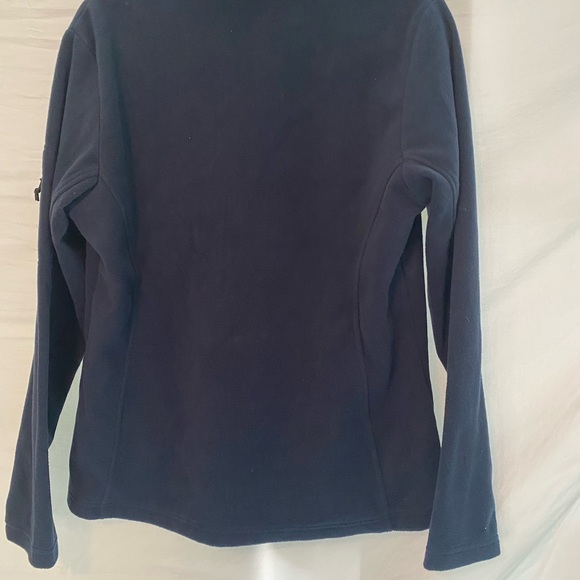 Columbia navy, zip up fleece jacket women’s large - Picture 2 of 12